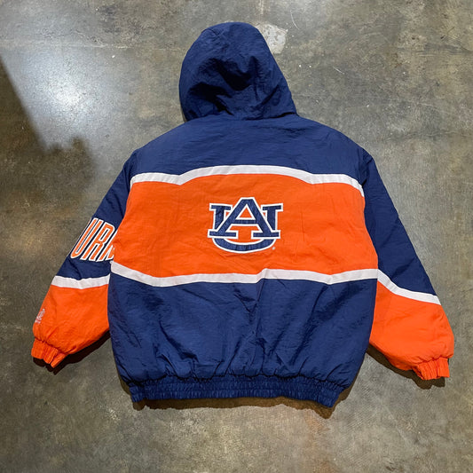 Logo Athletic 1/2 Zip Auburn Gameday Puffer