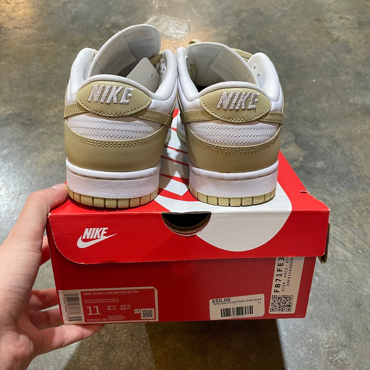 Nike Dunk Low Team Gold Used