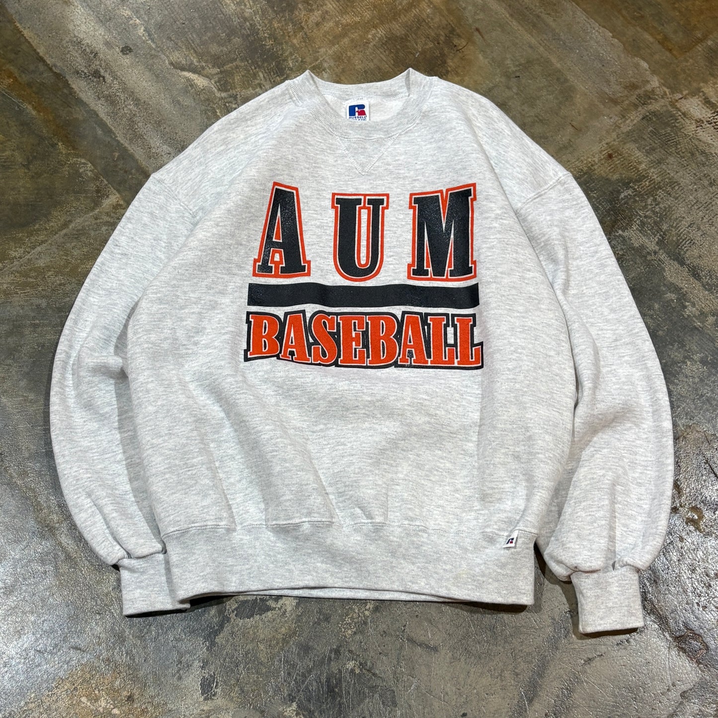 AUM Baseball Grey Crew