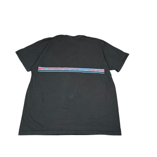 Supreme Stripe Logo Tee - Black (XL)