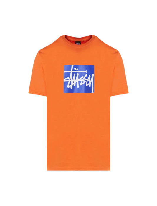 Stussy Box Logo Tee Orange