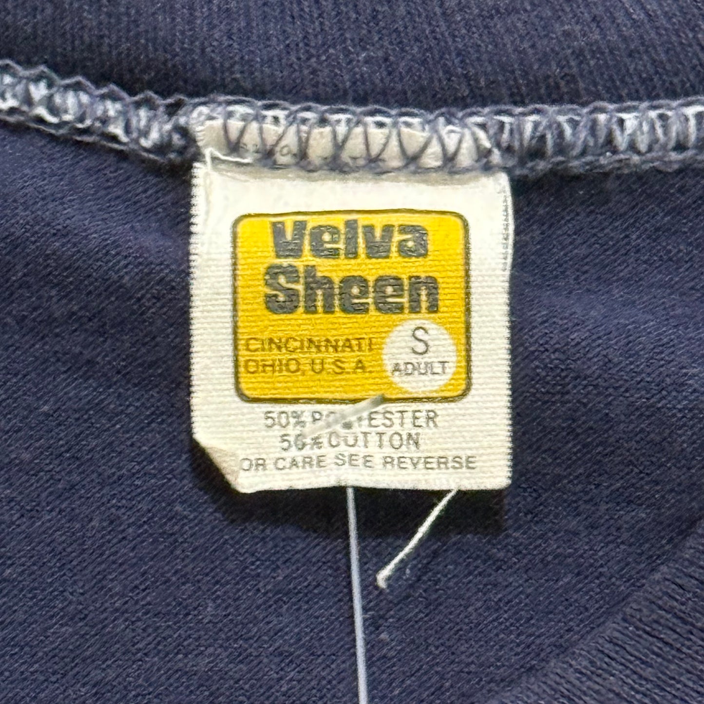 Auburn Rainbow Stripe Navy Tee