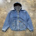 Denim Carhartt Flannel Lined ZipUp Jacket XXL