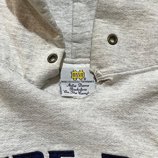 Notre Dame Embroidered Heather Grey Hoodie