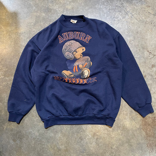 Auburn Eagle A Print Hanes Beefy Crossgrain Sweatshirt