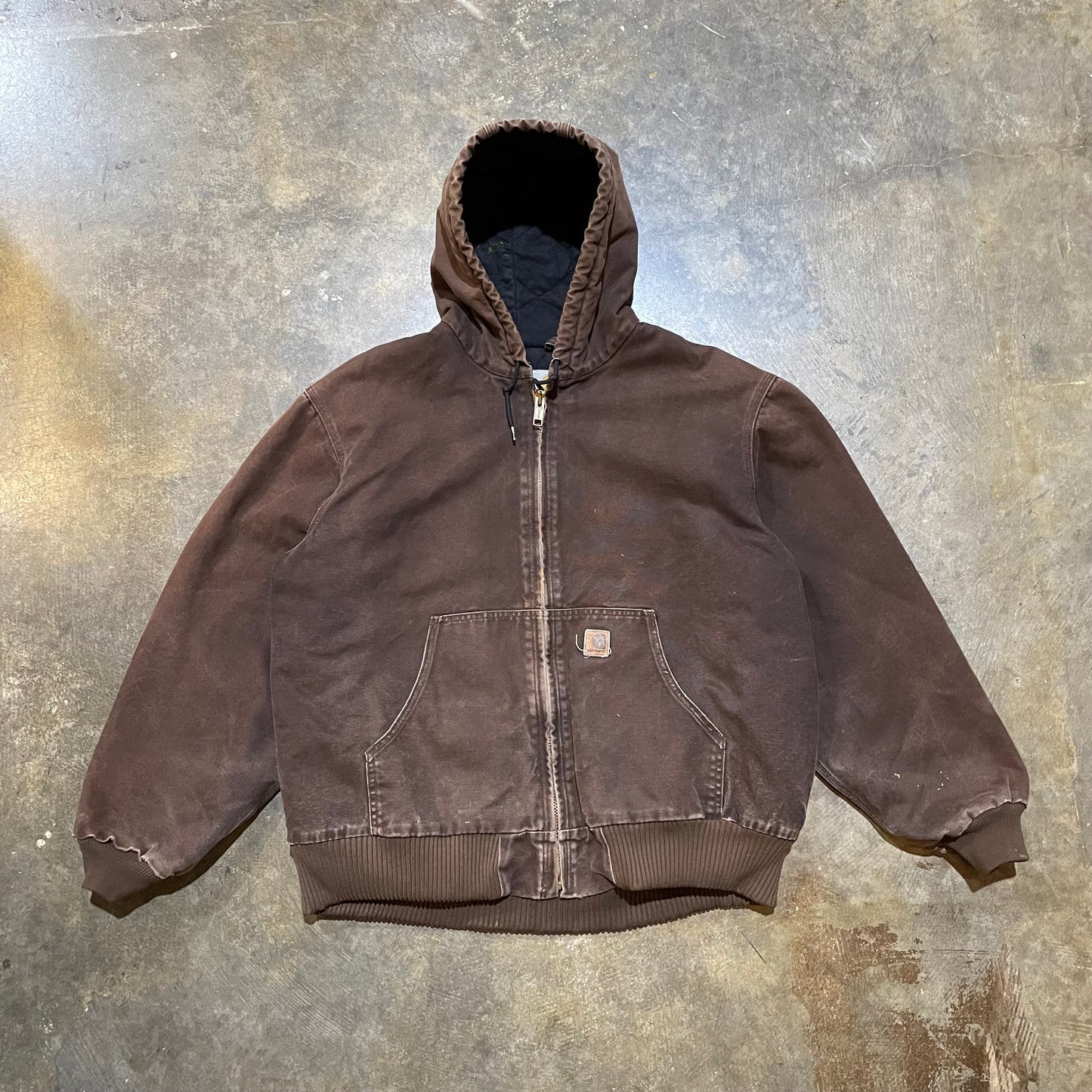 Brown Carhartt Lexhart Hooded Jacket