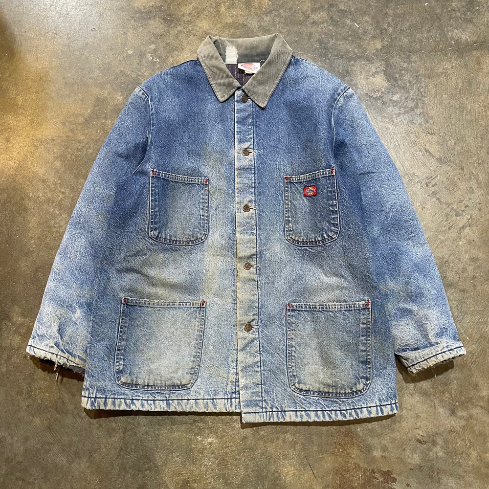 Dickies Blanket Lined Denim Faded Chore Coat