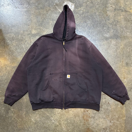 Waffle Lined Carhartt Zip Up Hoodie