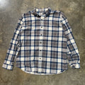 LL Bean Traditional Fit Button Down White Blue