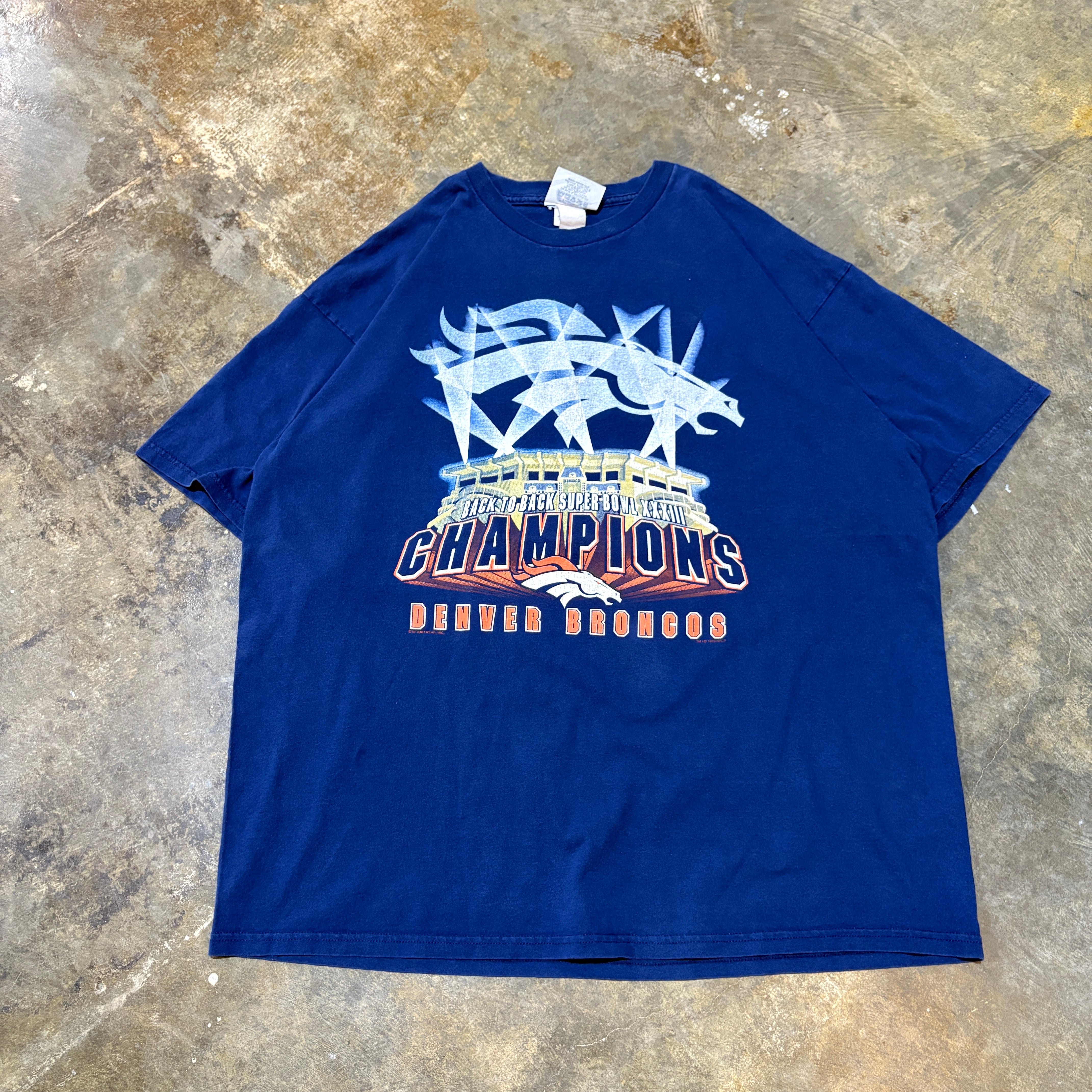 1990s Denver Broncos Super Bowl Champions Graphic Tee (XL)