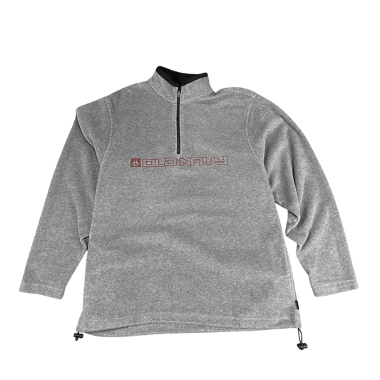 Old Navy Quarter-Zip Pullover - Heather Gray (XL)