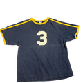 Old Navy Number 3 Ringer Tee - Navy Blue with Yellow (XL)