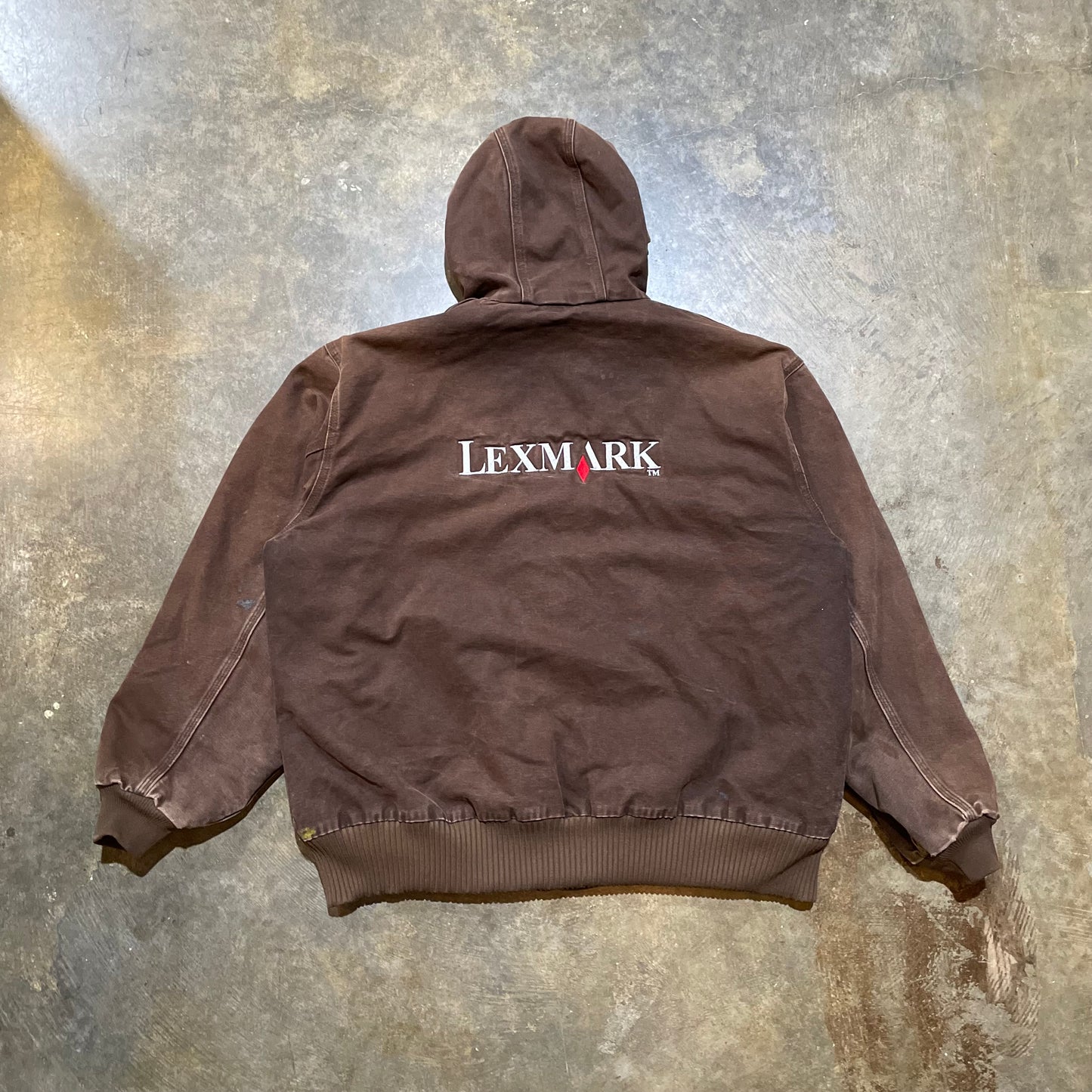 Brown Carhartt Lexhart Hooded Jacket