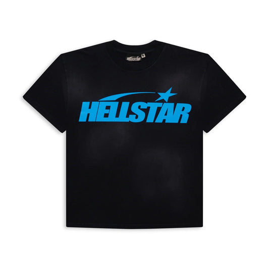 Hellstar Classic T-Shirt Black/Blue Gel Print