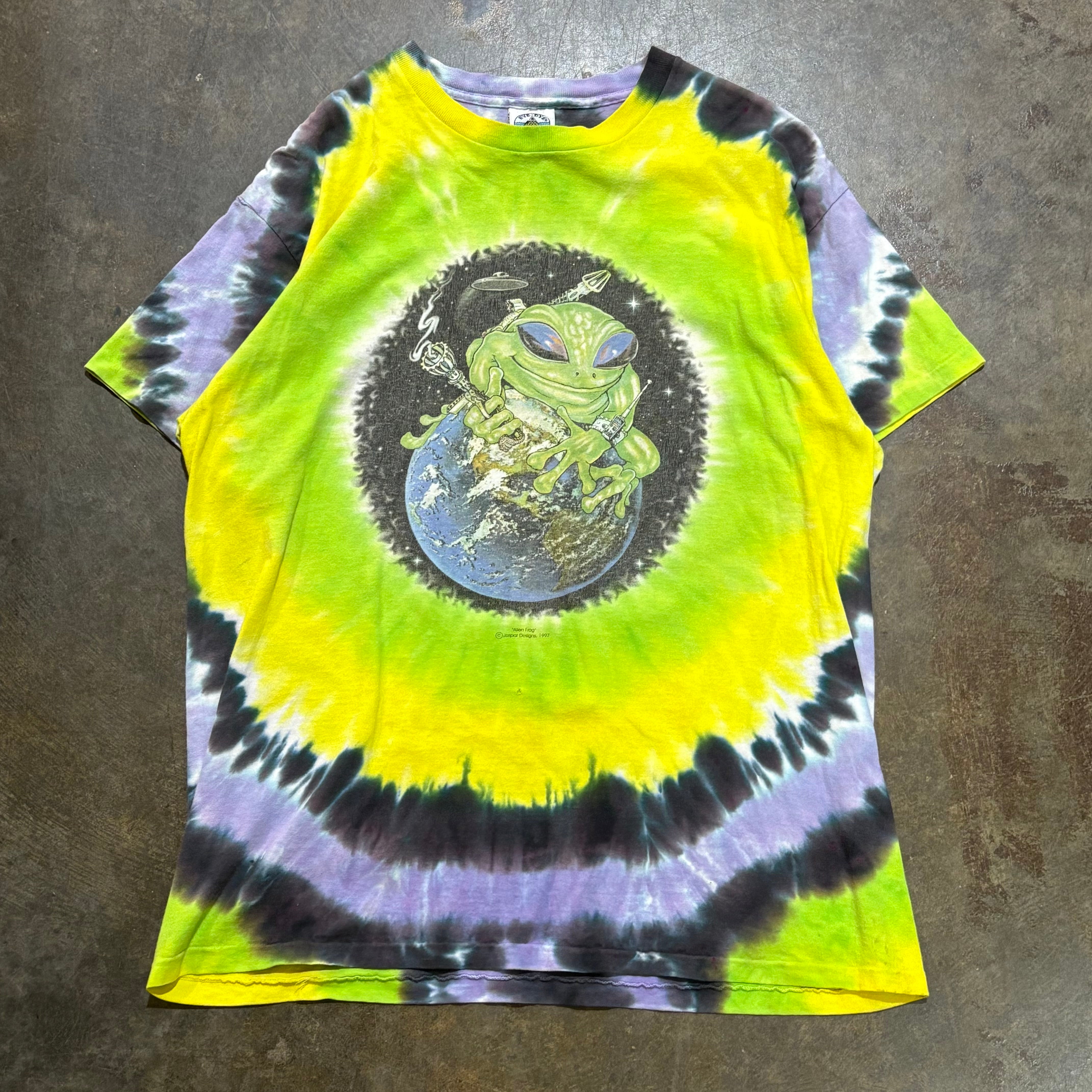 Tie Dye Alien Frog Tee