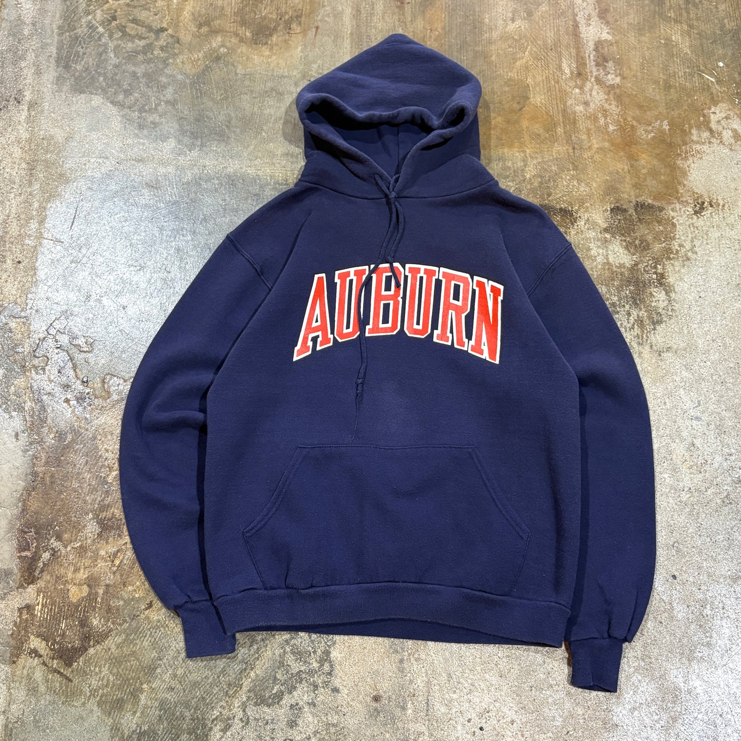 80s Auburn Navy Russell Hoodie