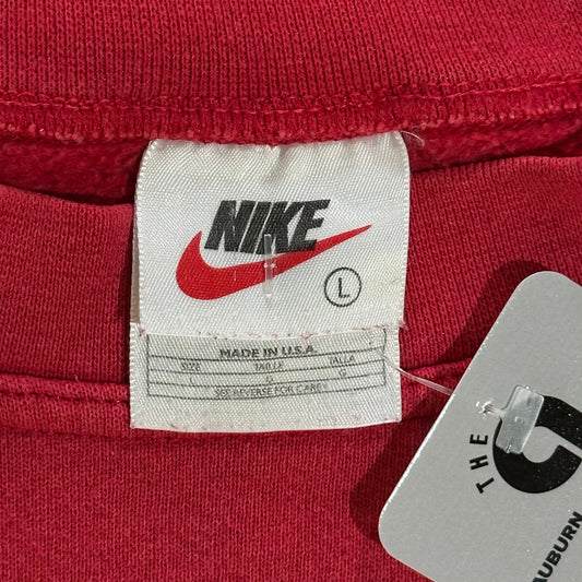 Nike Red Felt Spellout Crew