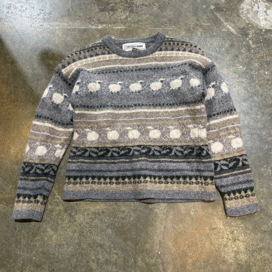 Brown 100% Wool Sweater