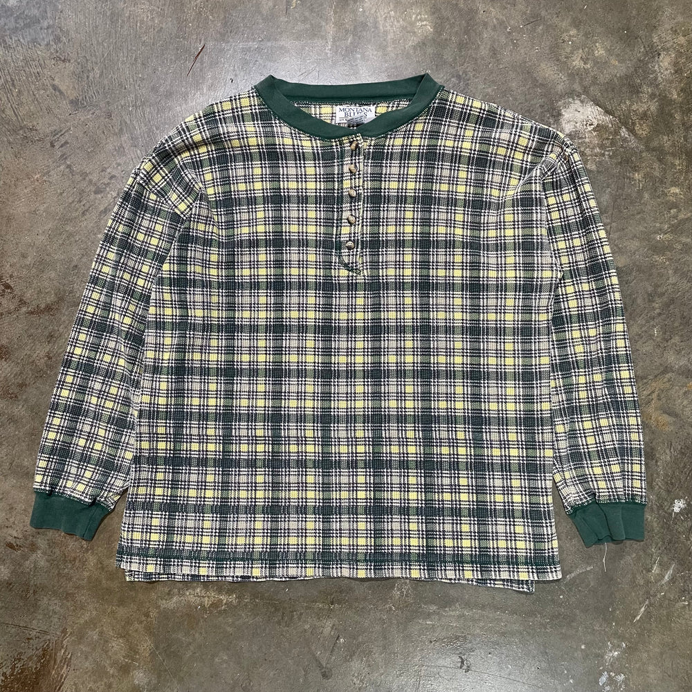 Green Plaid Montana Blue Thermal shirt