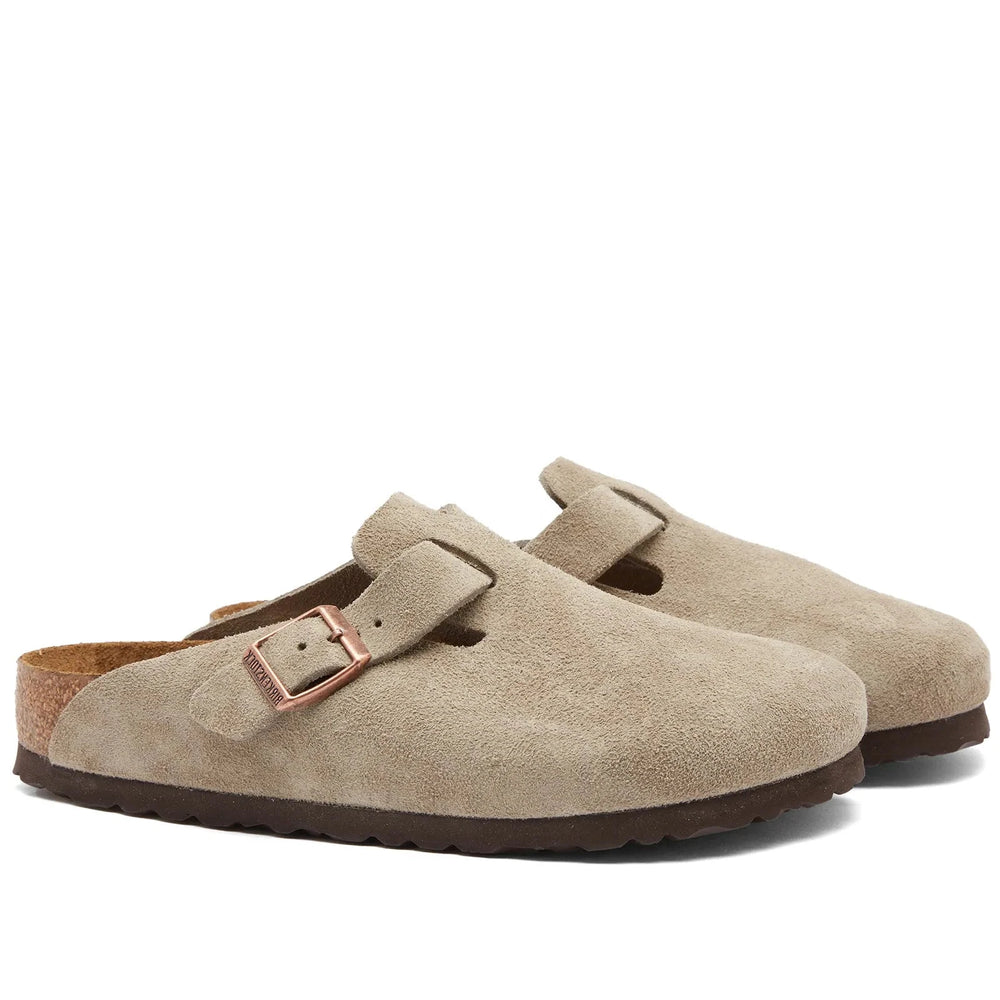 Boston Birkenstock Taupe Suede