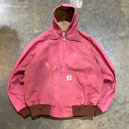 Pink/Red Carhartt Hooded Jacket