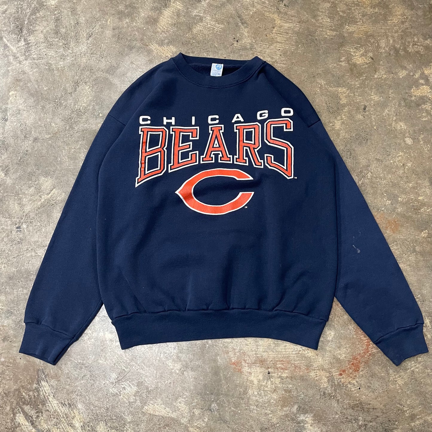 Artex Chicago Bears Big Logo Navy Crew