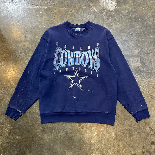 thrashed dallas Cowboys Salem Sportswear Crew