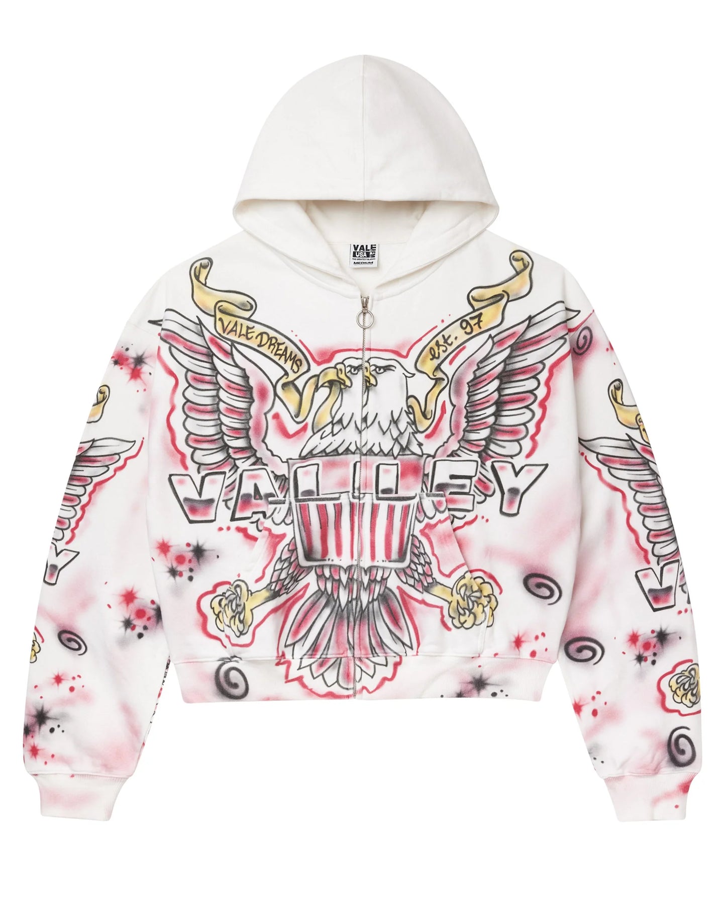 Vale White Flag Zip up