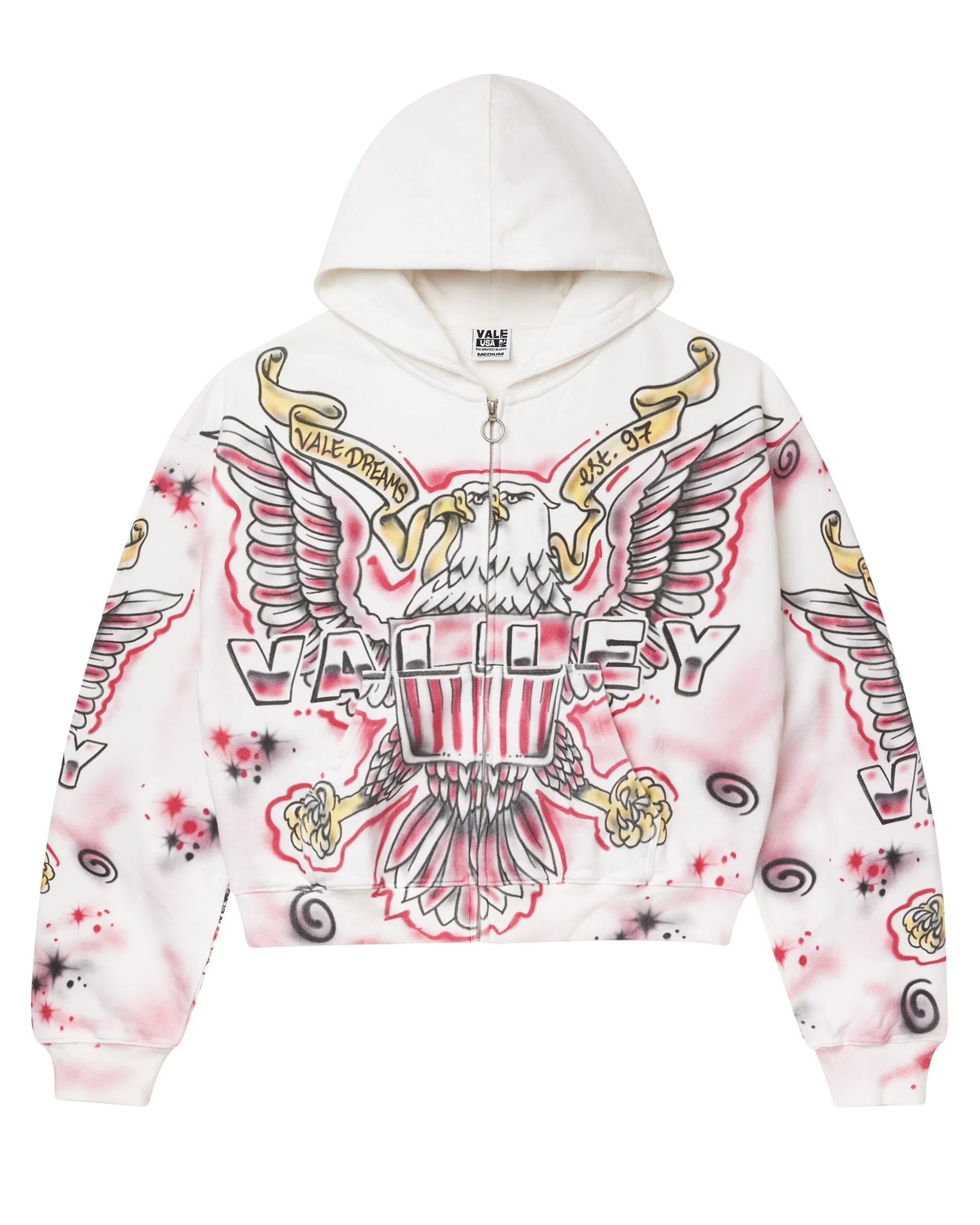 Vale White Flag Zip up