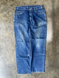 Dark Wash Levi's Relaxed Straight Leg Jeans