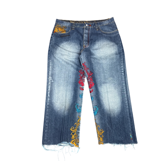 Coogi Embroidered Jeans - Blue (38x28)