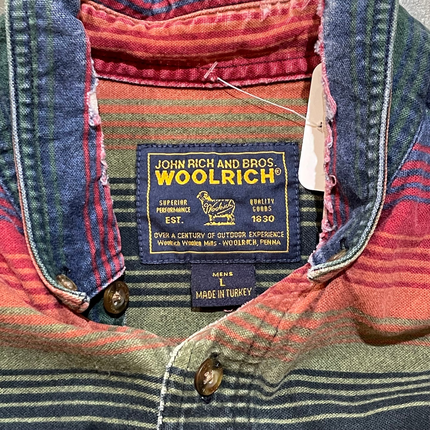 Striped Woolrich Button down