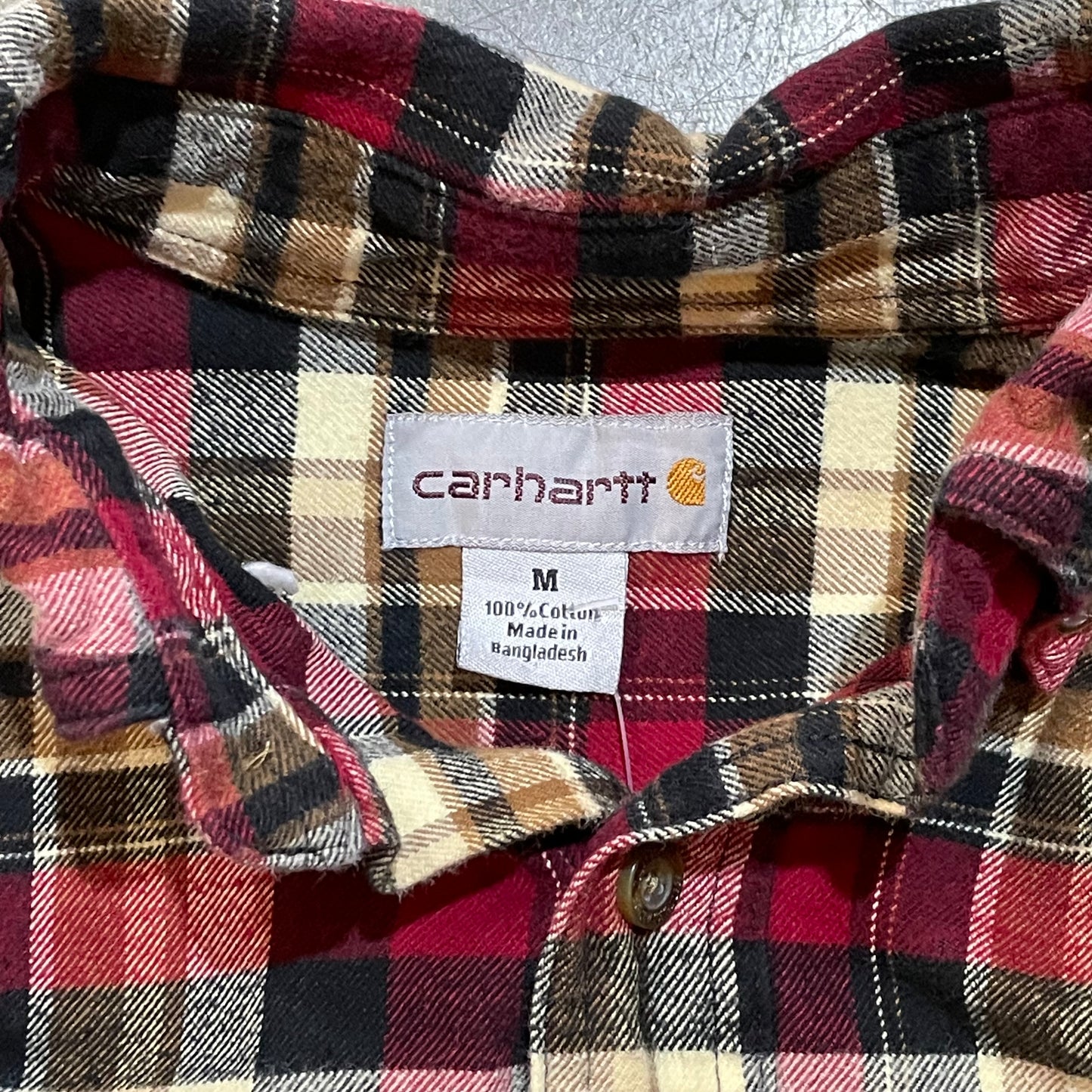 Black red Gold Carhartt Button down