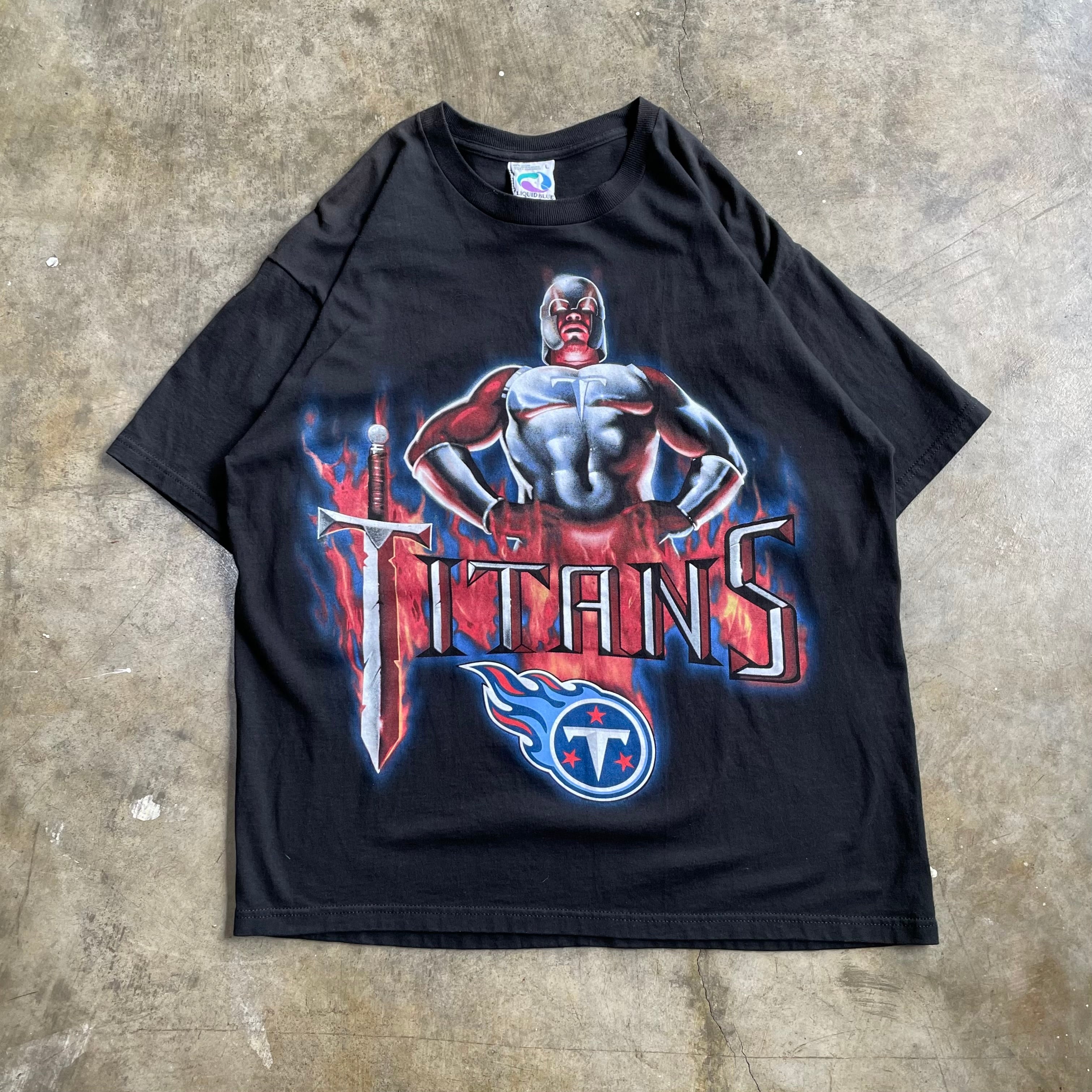 DS Black Liquid Blue Tennessee Titains Tee