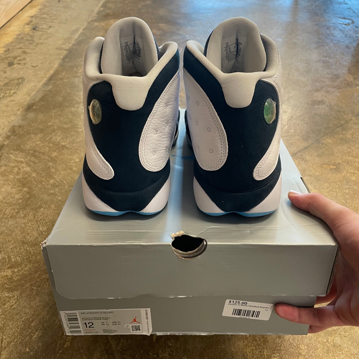 Jordan 13 Retro Obsidian Powder Blue