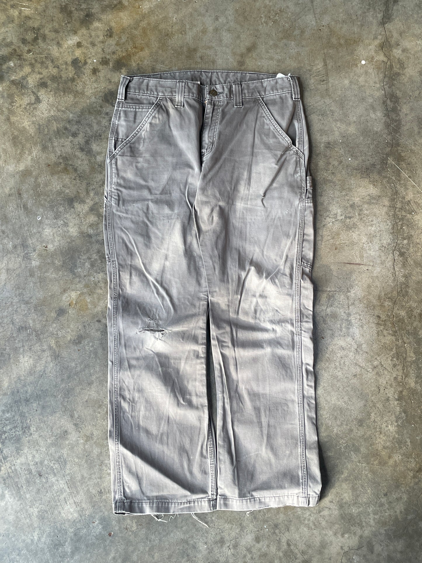 Thrashed Grey Carhartt Carpenter Pants1