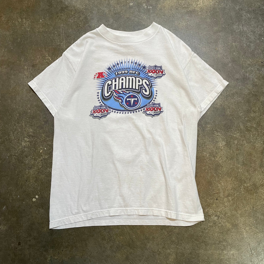 1999 AFC Champs Tennessee Titans White Tee