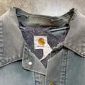 Olive Green Carhartt Lined Denim Jacket