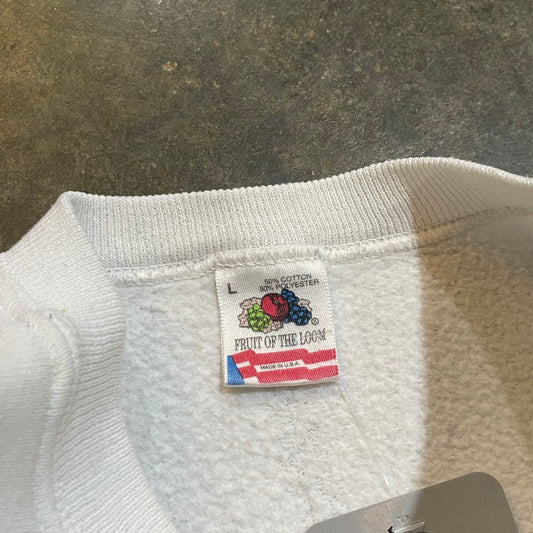 White Tomahawk Chop Baseball Crew