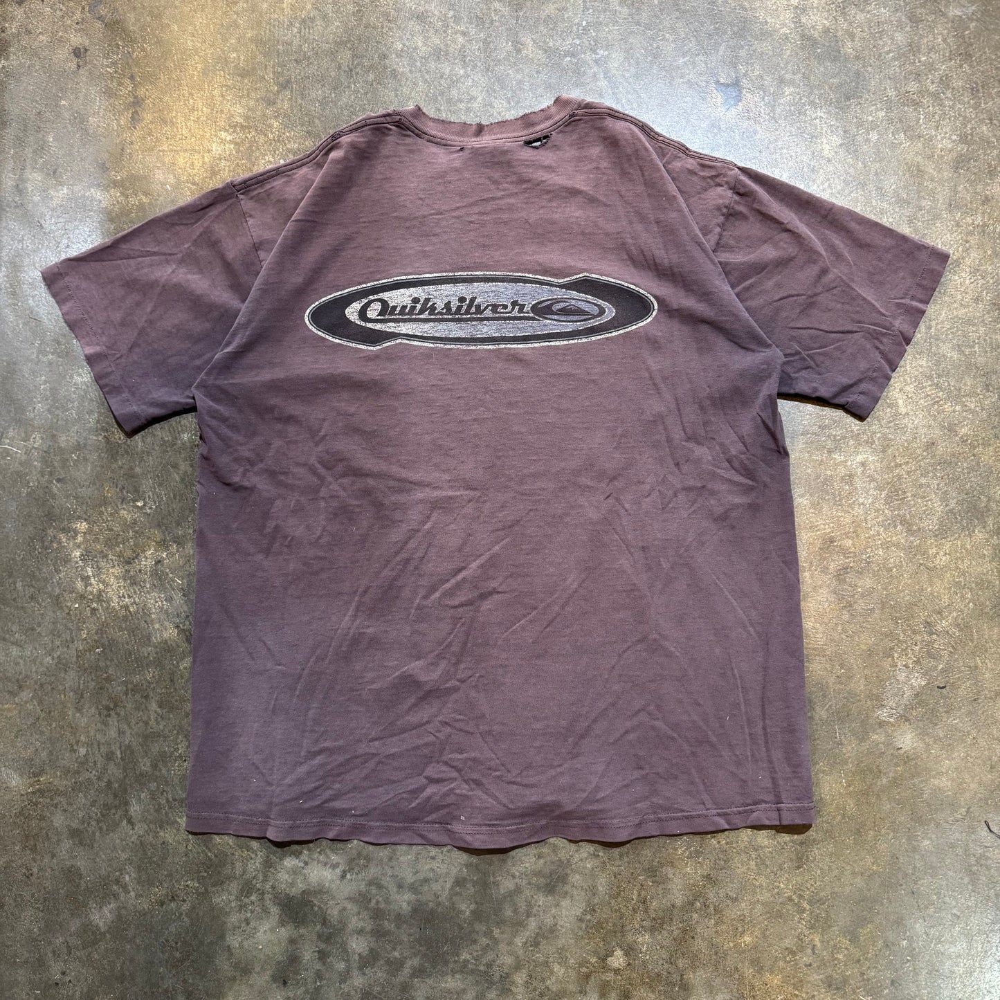 faded Grey 90s Quikslver Tee