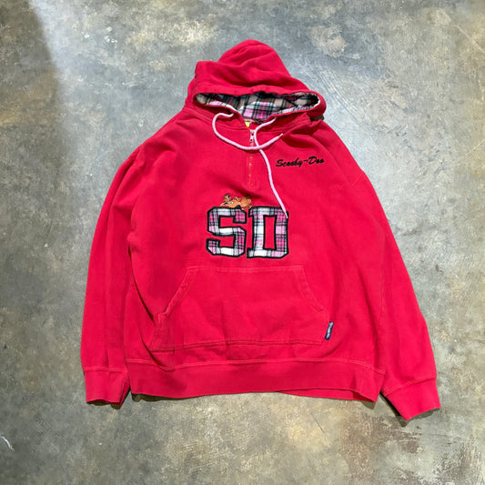 Red Scooby Doo Quarter-Zip Crew