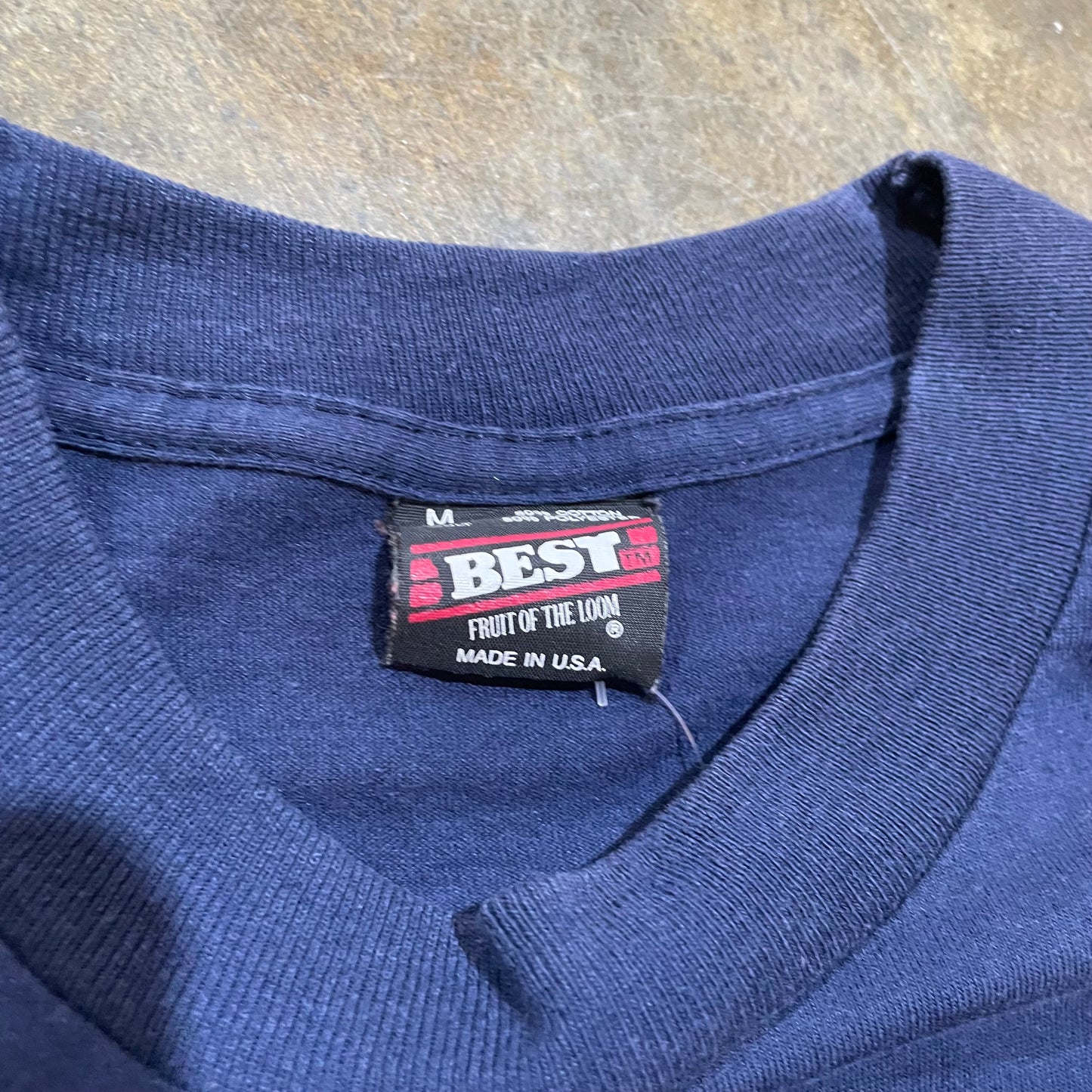 Gold and navy auburn shirt