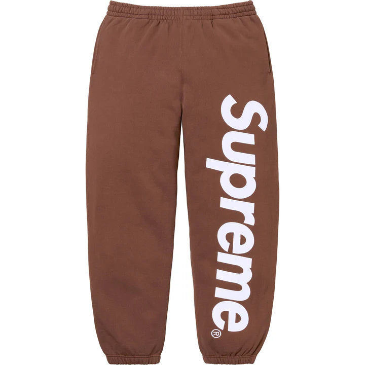 Supreme Satin Applique Sweatpant Brown