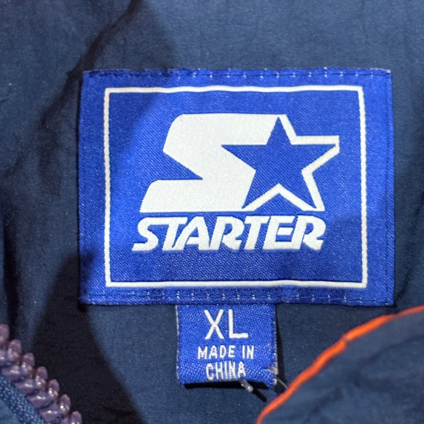 Auburn Starter Zipper Tab Logo Puffer Jacket