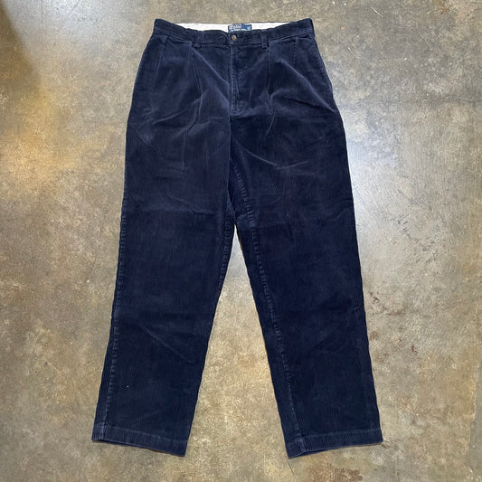 Navy Blue Polo Corduroy Pants