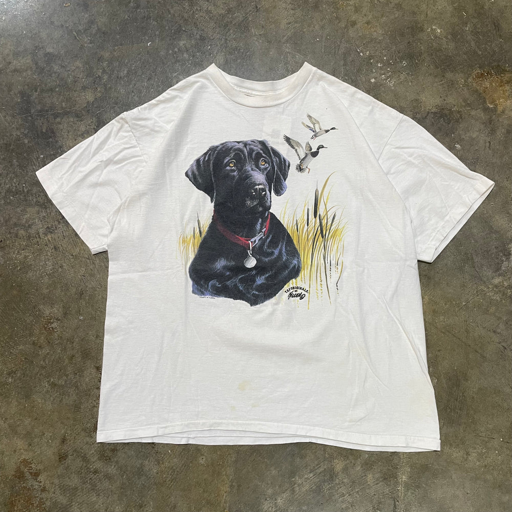 Black Lab Duck hunting tee