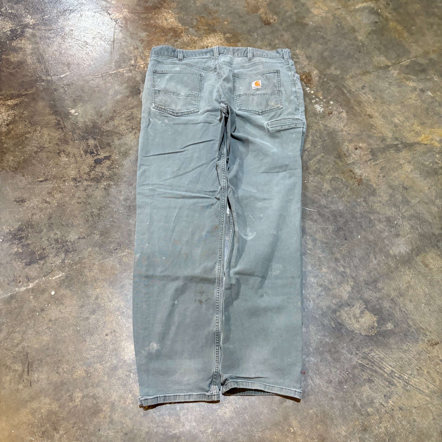 Green Thrashed Pant Carhartt Relaxed Pants