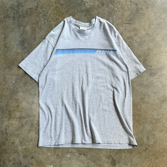 Grey Nike Blue Stripe Tee