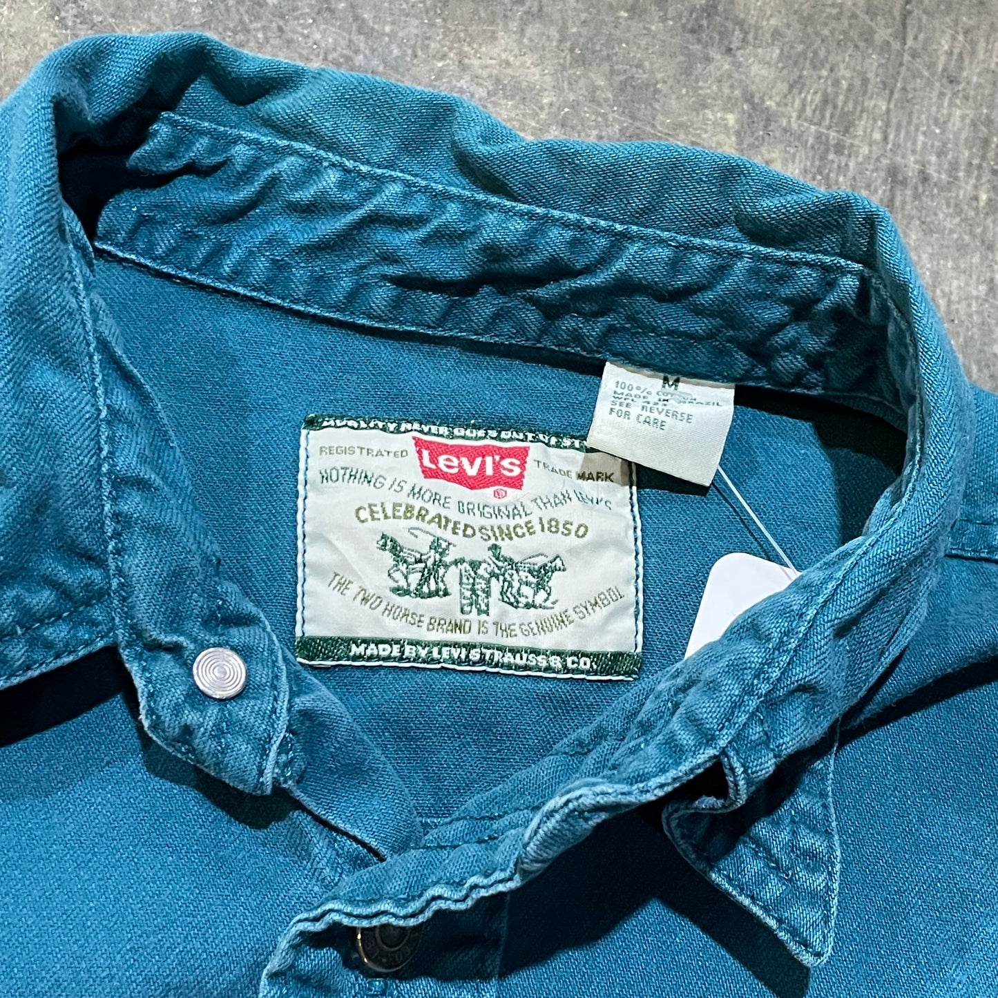 Teal Levis Button Up Shirt