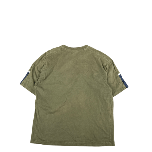 Boundaries Olive Stripe Tee (L)